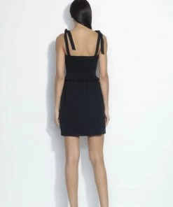 DRESSES SUSANA MONACO SMOCKED BODICE DRESS