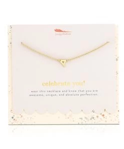 LUCKY FEATHER CELEBRATE YOU INITIAL NECKLACE & GIFT ENVELOPE