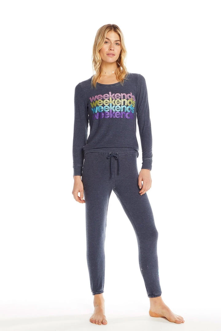 CHASER WEEKENDS LONG SLEEVE PULLOVER 4 CHASER WEEKENDS LONG SLEEVE PULLOVER