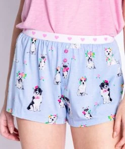 SHORTS P.J. SALVAGE ICE BLUE PLAYFUL PRINTS SHORT