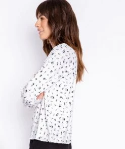 P.J. SALVAGE AROUND THE EDGES LONG SLEEVE TOP