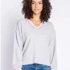 P.J. SALVAGE CUTE BUTTON LONG SLEEVE TOP NEW ARRIVALS