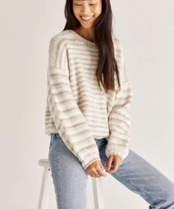 Z SUPPLY NEW ARRIVALS Z SUPPLLY PIPER OMBRE STRIPE SWEATER