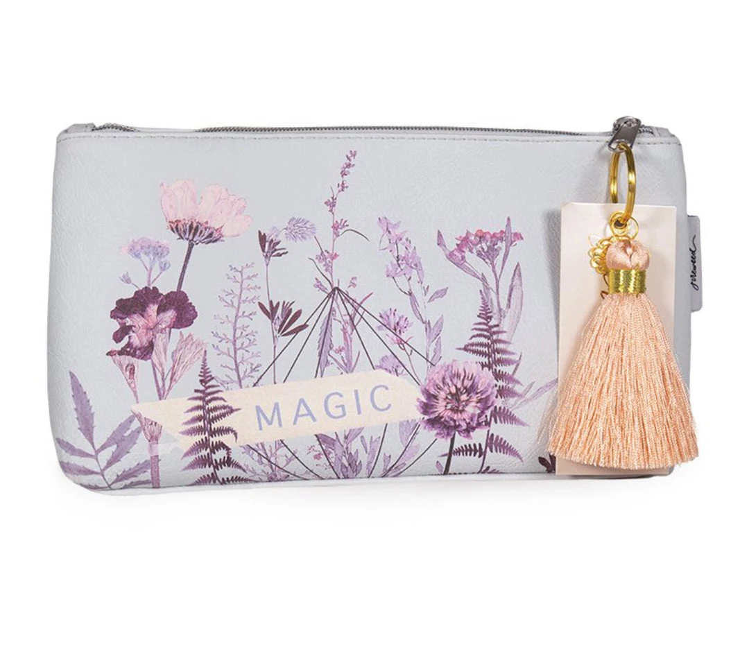 PAPAYA FIREWEED SMALL TASSEL POUCH 3 PAPAYA FIREWEED SMALL TASSEL POUCH
