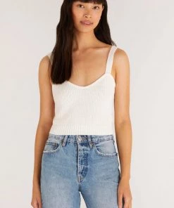 Z SUPPLY ELSA RIB SWEATER KNIT CAMI SANDSTONE NEW ARRIVALS