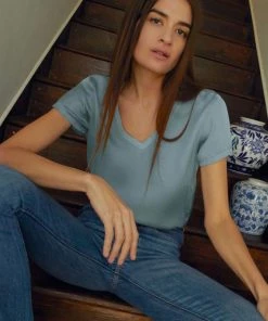 NATION JUNE SATEEN V NECK NEW ARRIVALS