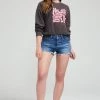 NEW ARRIVALS WILDFOX EXACTLY WHERE YOU NEED TO BE FIONA SWEATSHIRT