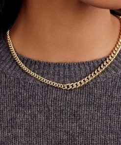 GORJANA LOU LINK ASYMETRICAL NECKLACE NEW ARRIVALS