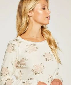 CHASER HERITAGE WAFFLE LACE LAYERING TEE TOPS