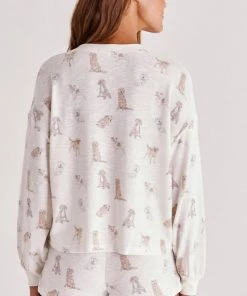Z SUPPLY SNUGGLE UP DOG LONG SLEEVE TOP