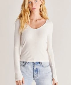 Z SUPPLY SONYA BRUSHED RIB TOP