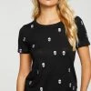 CHASER SKULL STITCHES BASIC CREW NECK TEE NEW ARRIVALS