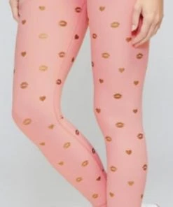WILDFOX HEARTS AND KISSES 7/8 LEGGINGS PANTS