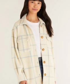 Z SUPPLY PLAID TUCKER JACKET