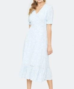 LOST + WANDER SEASIDE BREEZE MIDI DRESS