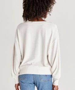 Z SUPPLY FRANCIS MARLED V NECK TOP NEW ARRIVALS