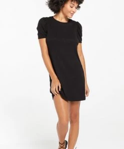 NEW ARRIVALS Z SUPPLY KAMRYN PUFF SLEEVE RIB DRESS