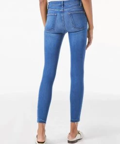 FRAME LE HIGH SKINNY RAW EDGE AMBROSE 9 FRAME LE HIGH SKINNY RAW EDGE AMBROSE