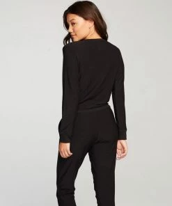 CHASER COZY KNIT LONG SLEEVE SURPLICE JUMPSUIT NEW ARRIVALS 7 CHASER COZY KNIT LONG SLEEVE SURPLICE JUMPSUIT NEW ARRIVALS