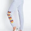 P.J.SALVAGE P.J. SALVAGE SU2C HEART JOGGER PANTS NEW ARRIVALS