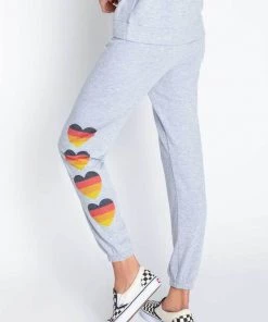 P.J.SALVAGE P.J. SALVAGE SU2C HEART JOGGER PANTS NEW ARRIVALS