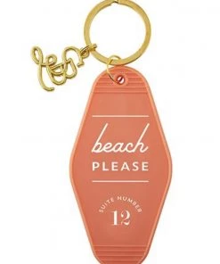SANTA BARBARA BEACH PLEASE MOTEL KEYCHAIN