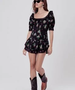 FOR LOVE AND LEMONS WILSON PRINT MINI DRESS
