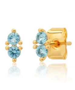 JEWELRY TAI DOUBLE CZ STUD