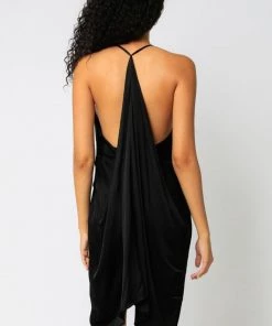 OLIVACEOUS RUFFLED TANK DRESS NEW ARRIVALS