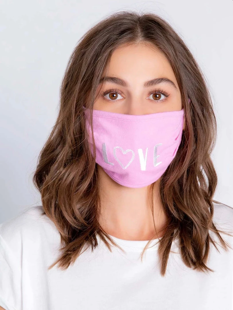 P.J. SALVAGE LILAC ROSE LOVE FACE MASK 3 P.J. SALVAGE LILAC ROSE LOVE FACE MASK