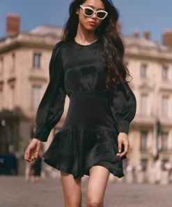 LOVE SHACK FANCY LOVESHACKFANCY TEYANA SILK MINI DRESS