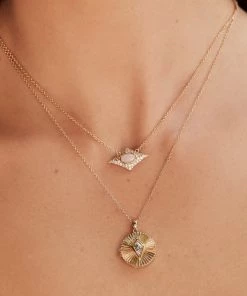 ELIZABETH STONE ASTRA GEM NECKLACE JEWELRY