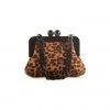 SHIRALEAH ALDEA FRAME CLUTCH LEOPARD NEW ARRIVALS