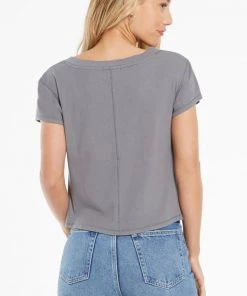 Z SUPPLY AVA RIB V NECK TEE NEW ARRIVALS 8 Z SUPPLY AVA RIB V NECK TEE NEW ARRIVALS