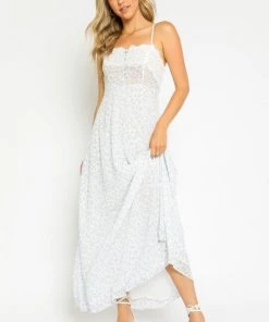 OLIVACEOUS BLUE LEOPARD MAXI DRESS NEW ARRIVALS