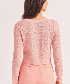 NEW ARRIVALS LOVESHACKFANCY JANIE CROPPED CARDIGAN