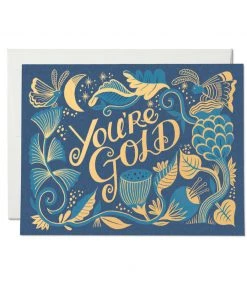 GIFTS RED CAP YOU’RE GOLD CARD