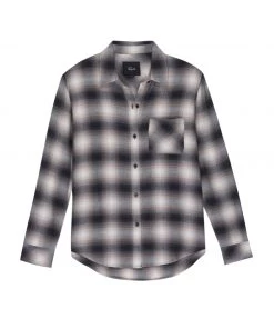 RAILS MILO LATTE BLACK SHADOW BLOUSE