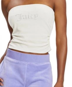 NEW ARRIVALS JUICY COUTURE CINCHED SIDE TUBE TOP