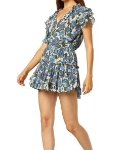 NEW ARRIVALS MISA MARION SKIRT FLORA AZULIA