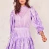 LOVE SHACK FANCY DRESSES LOVESHACKFANCY LAVENDAR VIOLA DRESS