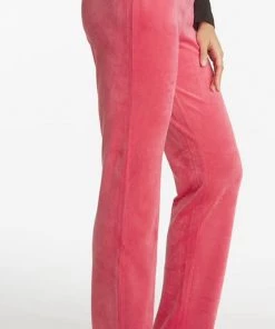 JUICY COUTURE VELOUR PANT BOMBSHELL PINK