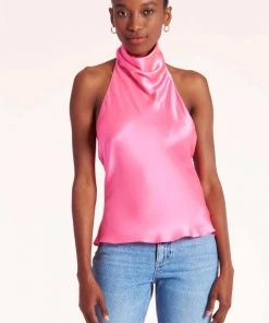 AMANDA UPRICHARD SAMBA TOP PINK RIBBON