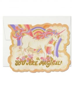 RED CAP MAGICAL UNICORN CARD
