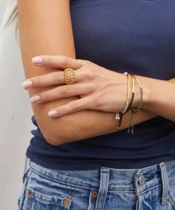 GORJANA PYRITE POWER GEMSTONE BRACELET FOR STRENGTH NEW ARRIVALS