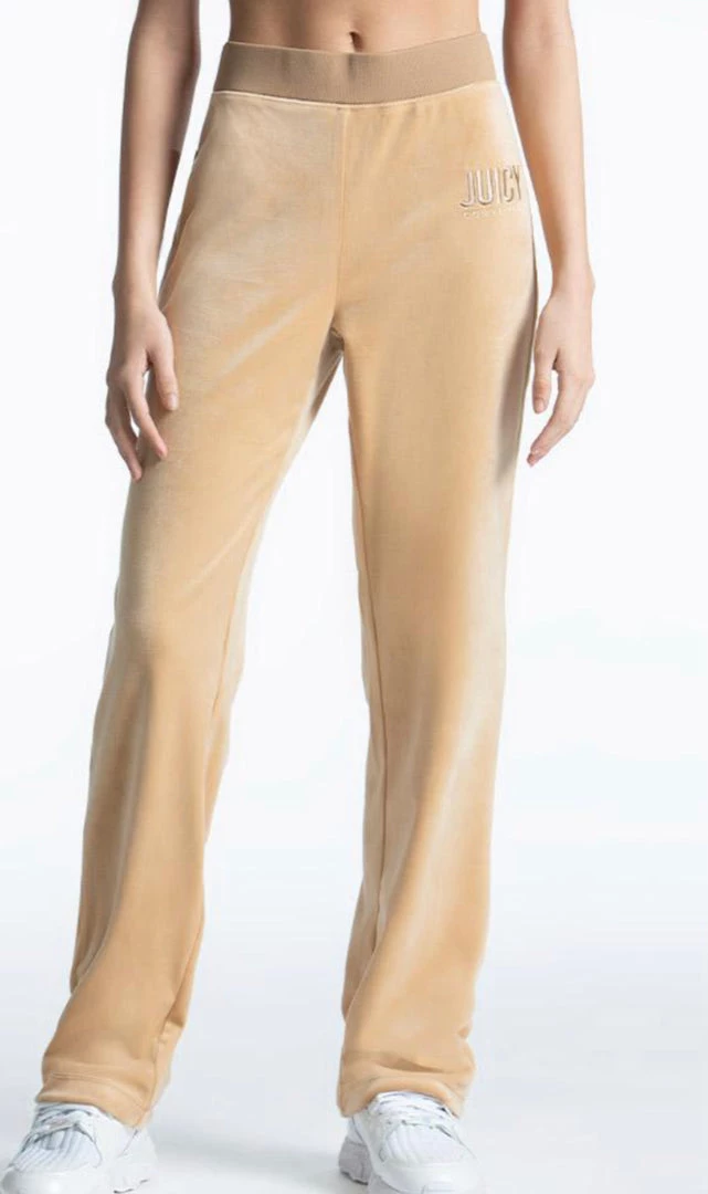 JUICY COUTURE CLASSIC VELOUR TRACK PANT BEACHWOOD 3 JUICY COUTURE CLASSIC VELOUR TRACK PANT BEACHWOOD