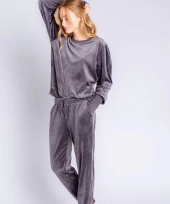 P.J. SALVAGE RETRO VELOUR PULLOVER