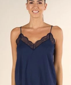 LOVE STITCH LOVESTITCH ZARINA LACE TRIM CAMI TOPS