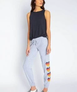P.J.SALVAGE P.J. SALVAGE SU2C HEART JOGGER PANTS NEW ARRIVALS