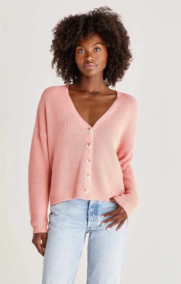 Z SUPPLY MORGAN CARDIGAN GUAVA 4 Z SUPPLY MORGAN CARDIGAN GUAVA